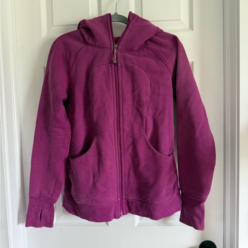 Lululemon Athletica Pink Scuba Zip-Up Hoodie